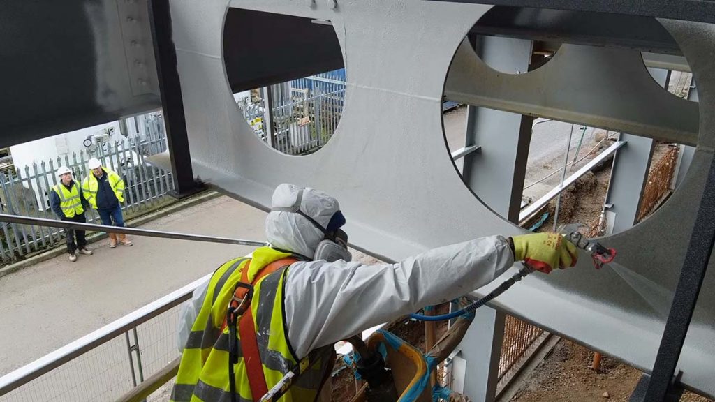 intumescent paint spraying