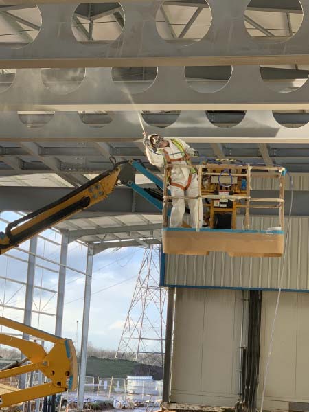 Intumescent paint made from fire resistant materials