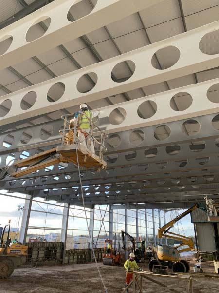 Protecting steel from heat damage